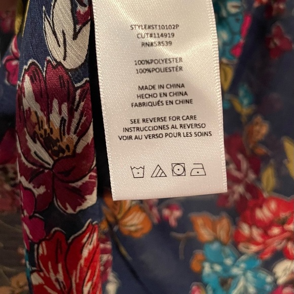 Kut from the Kloth Multicolor Floral Sheer Blouse - Picture 3 of 6